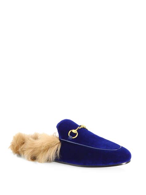 gucci mules with fur|Gucci velvet mules with fur.